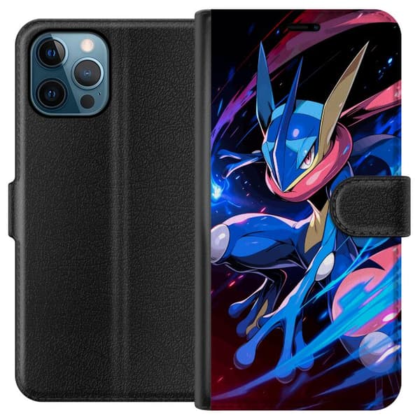 Kompatibelt Plånboksfodral till Apple iPhone 12 Pro Max Dynamisk figur i blå färger med rörelse och energiska effekter blå