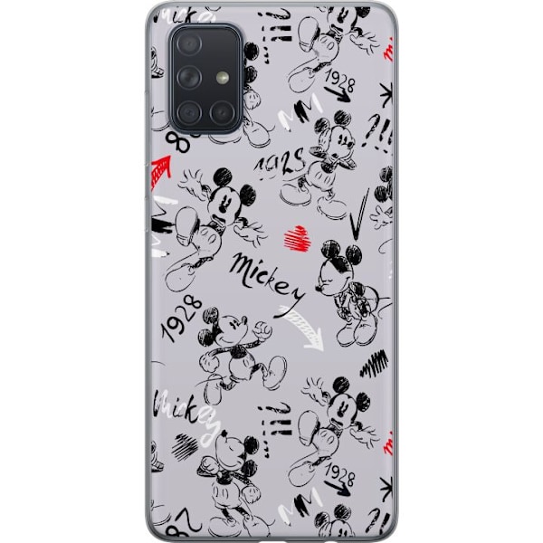 Samsung Galaxy A71 Läpinäkyvä kuori Disney kuviointi