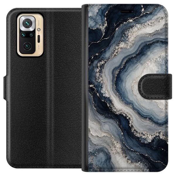 Kompatibelt Lommeboketui til Xiaomi Redmi Note 10 Pro Nattagat blå