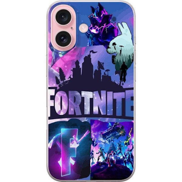 Apple iPhone 16 Gennemsigtig cover Fortnite