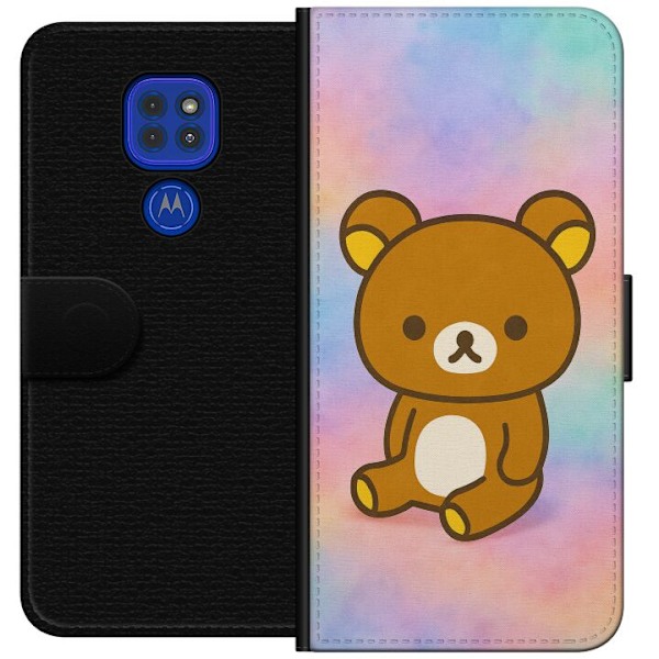 Motorola Moto G9 Play Lompakkokotelo Kawaii Sanrio Rilakkuma