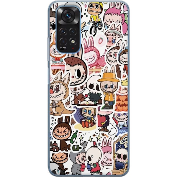Xiaomi Redmi Note 11S Läpinäkyvä kuori Labubu All-Stars –
