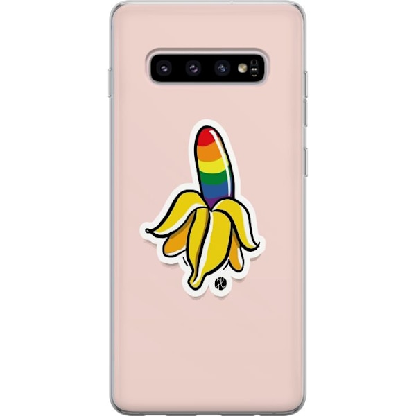 Samsung Galaxy S10+ Gjennomsiktig deksel Glad Banan