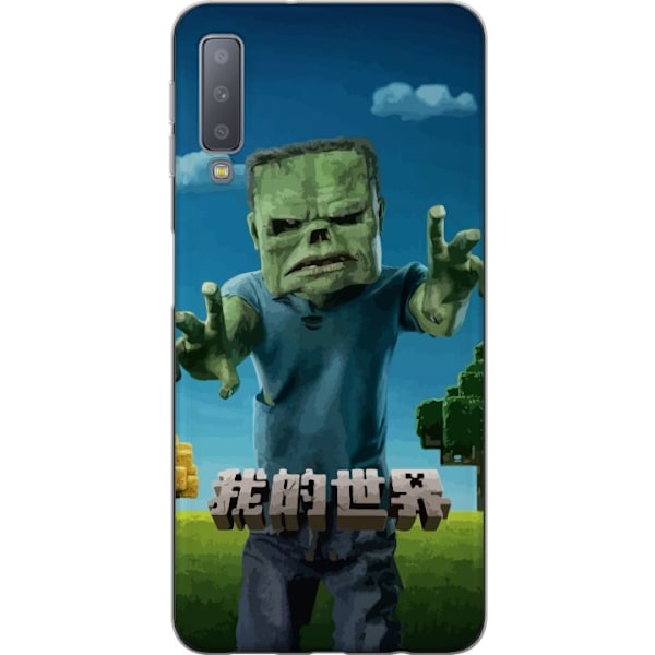 Samsung Galaxy A7 (2018) Genomskinligt Skal A Minecraft Movie