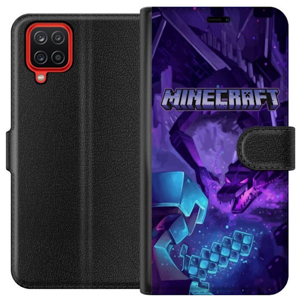 Samsung Galaxy A12 Tegnebogsetui Minecraft