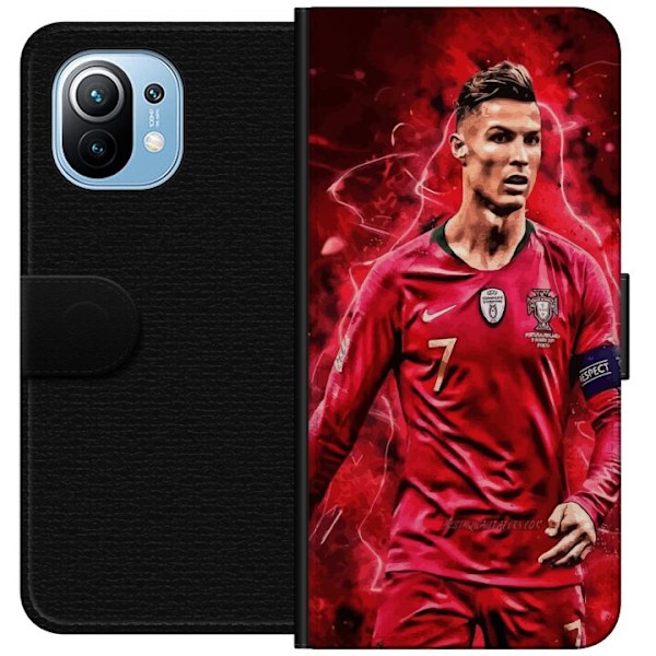 Xiaomi Mi 11 Lompakkokotelo Ronaldon Taidot - CR7 Suunnittelu Aidolle Kannattajalle