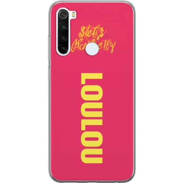 Kompatibelt Mobilskal till Xiaomi Redmi Note 8 LOL LOL text rosa
