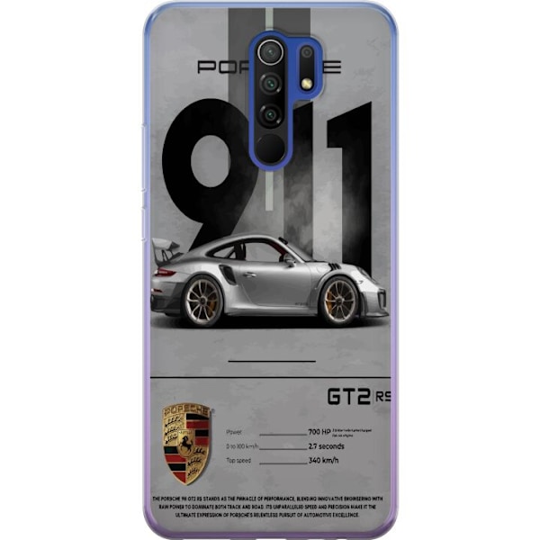 Xiaomi Redmi 9 Gennemsigtig cover Porsche 911