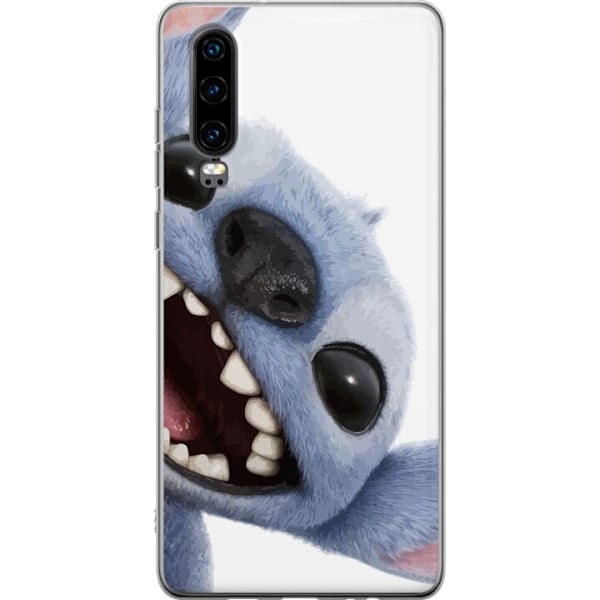 Huawei P30 Genomskinligt Skal Lilo & Stitch