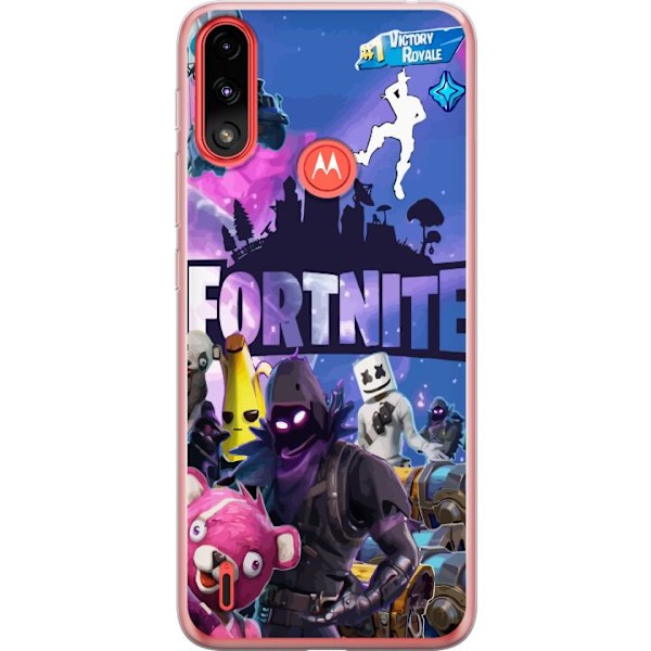 Motorola Moto E7 Power Läpinäkyvä kuori Fortnite