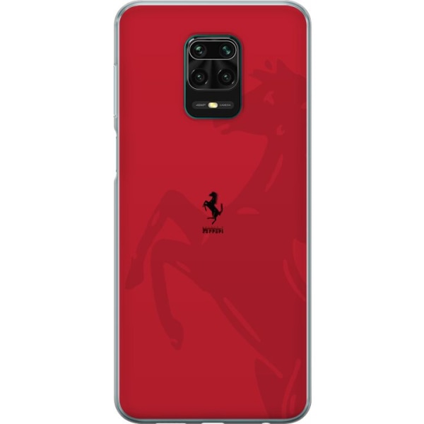 Xiaomi Redmi Note 9 Pro Gennemsigtig cover Ferrari