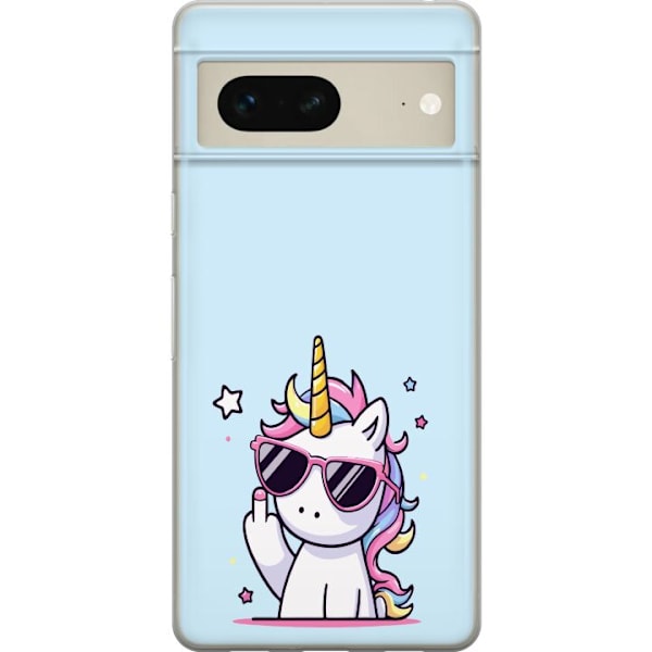 Google Pixel 7 Gjennomsiktig deksel Einhorn