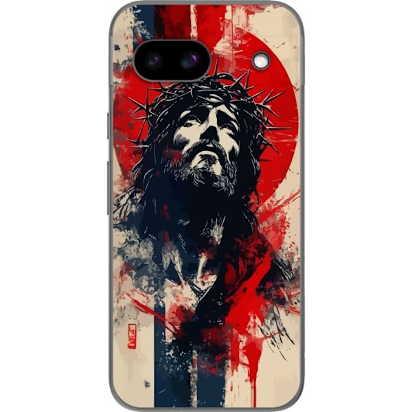 Google Pixel 8a Läpinäkyvä kuori Jeesus ristillä - kristil