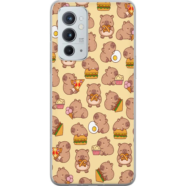 OnePlus 9RT 5G Läpinäkyvä kuori Kawaii capybara puhelinkotelo useilla söpöillä hahmoilla