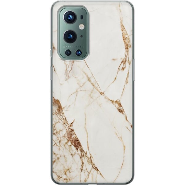 OnePlus 9 Pro Genomskinligt Skal Vit marmor