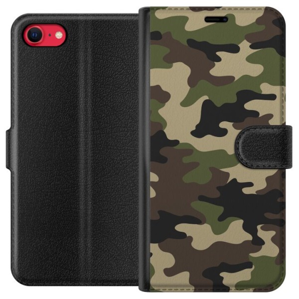 Apple iPhone 8 Plånboksfodral Militär