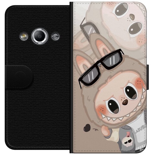 Samsung Galaxy Xcover 3 Lompakkokotelo Labubu Rainbow Chaos