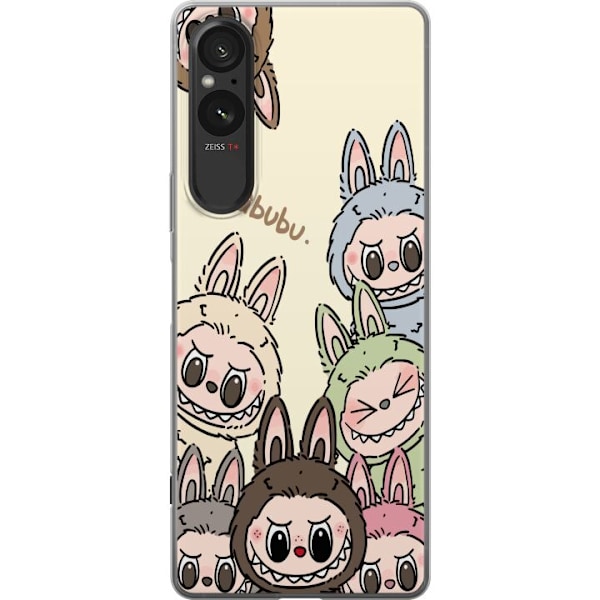 Sony Xperia 5 V Läpinäkyvä kuori Labubu Pastel Collection