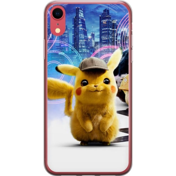 Apple iPhone XR Genomskinligt Skal Detective Pikachu - Pikachu