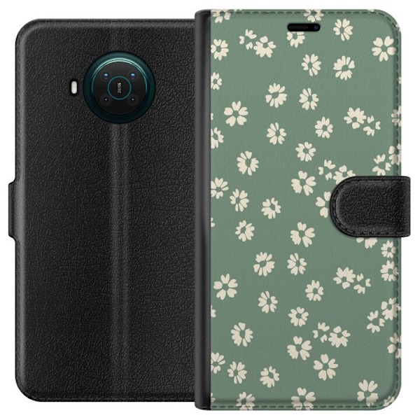 Nokia X10 Plånboksfodral Blomsterdröm – färgglatt blommö