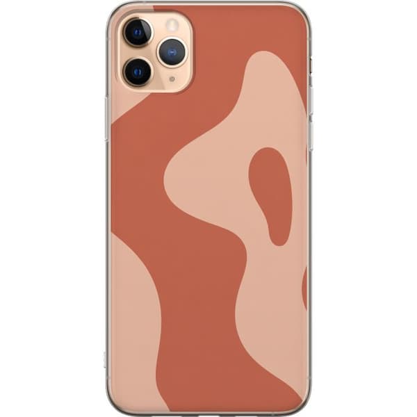 Kompatibelt Mobilskal till Apple iPhone 11 Pro Max Orange terrakottavågor orange