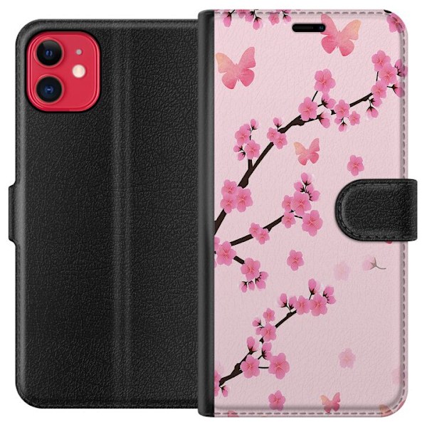 Apple iPhone 11 Tegnebogsetui Blomster