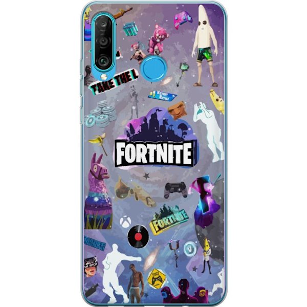 Huawei P30 lite Gennemsigtig cover Fortnite