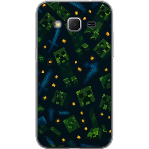 Samsung Galaxy Core Prime Läpinäkyvä kuori Minecraft Dungeons Mob