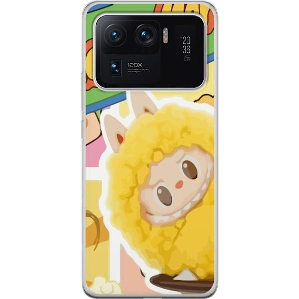 Xiaomi Mi 11 Ultra Läpinäkyvä kuori Labubu Wacky Mart Pop Mart -sarjan keräilyfiguuri Söpö Muotoilu Suosittu Teemalelu Sarja Luova Taidelelu