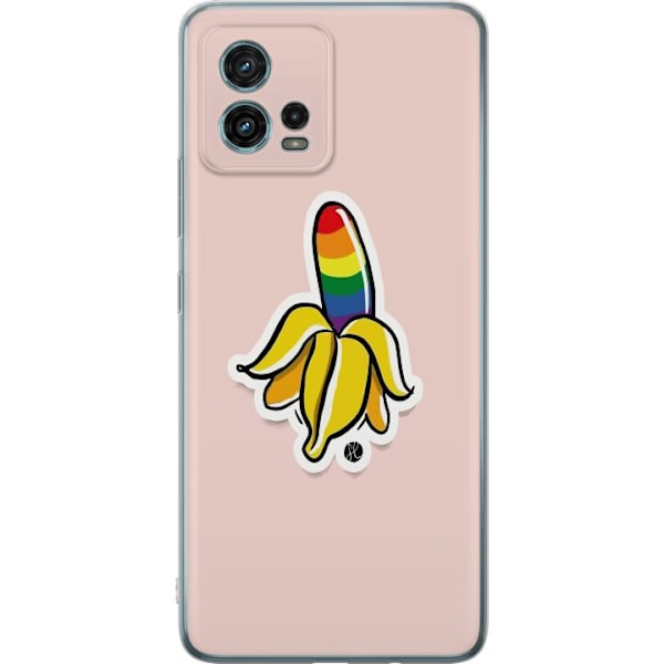 Motorola Moto G72 Genomskinligt Skal Glad Banan