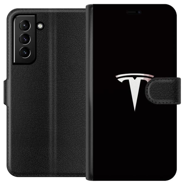 Kompatibelt Plånboksfodral till Samsung Galaxy S21+ 5G Tesla