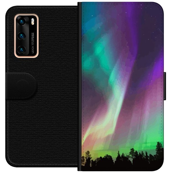 Huawei P40 Lompakkokotelo Revontuli