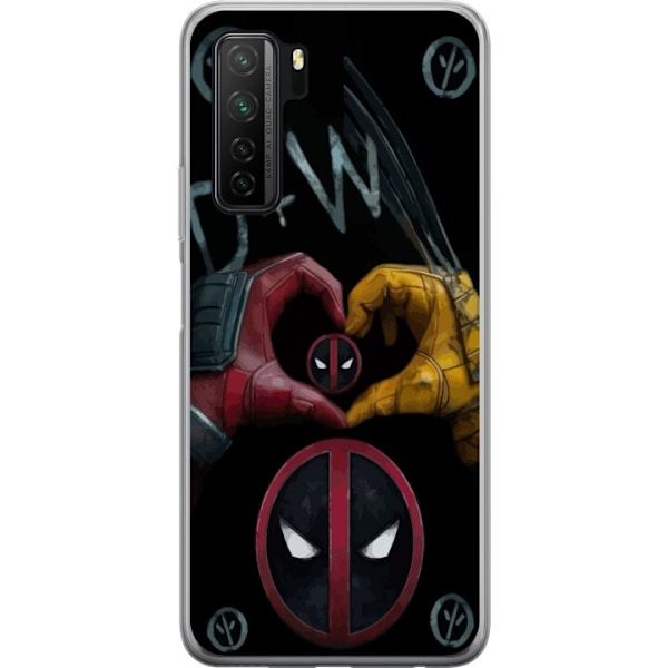 Huawei P40 lite 5G Läpinäkyvä kuori Deadpool & Wolverine Ra