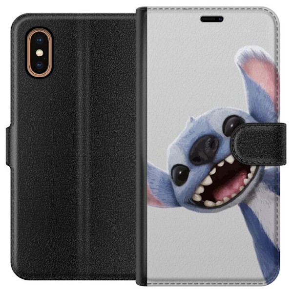 Apple iPhone XS Max Plånboksfodral Stitch i Fart – Kawaii Design för Fans & Barn