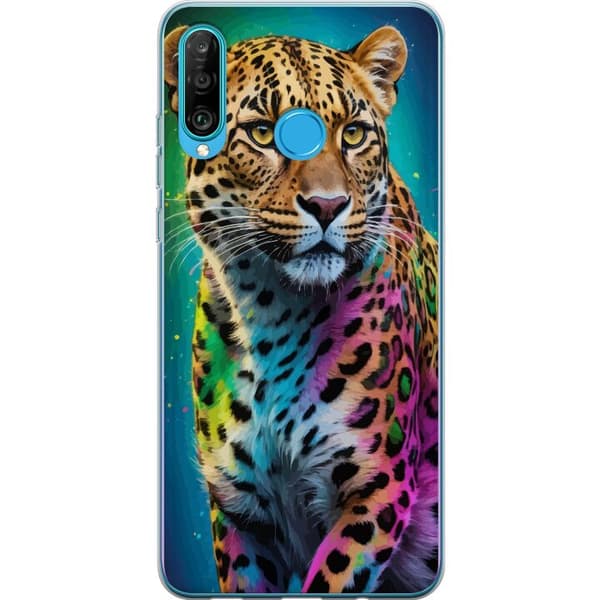 Kompatibel Mobilcover til Huawei P30 lite Leopard