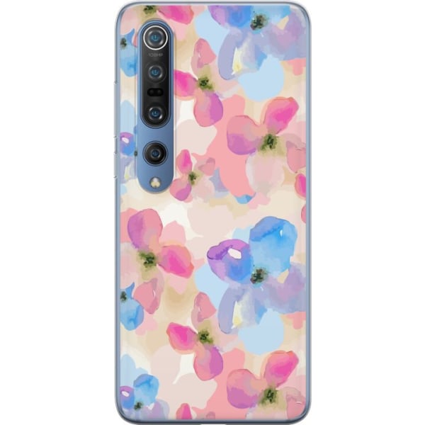 Xiaomi Mi 10 Pro 5G Gennemsigtig cover Blomsterlykke