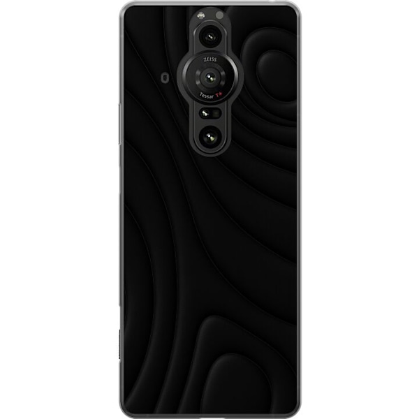 Sony Xperia Pro-I Läpinäkyvä kuori Tummat Aallot