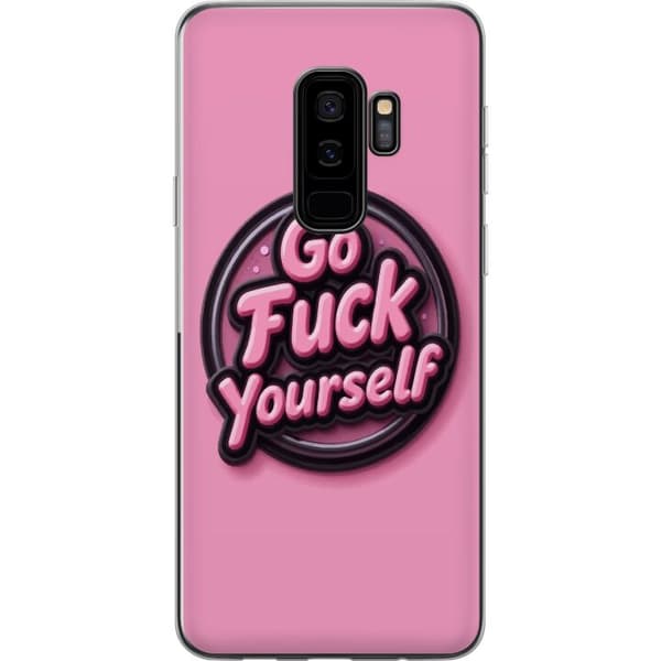 Kompatibelt Mobildeksel til Samsung Galaxy S9+ Rosa 3D textposter