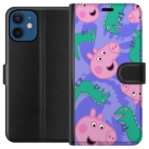 Kompatibelt Plånboksfodral till Apple iPhone 12 mini Greta Gris