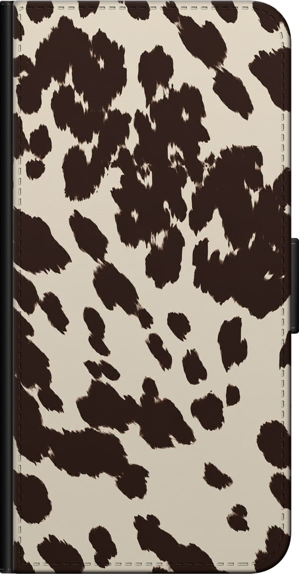 Kompatibel Tegnebogsetui til Xiaomi Redmi Note 9 Pro Beige dyrepletter beige