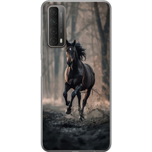 Huawei P smart 2021 Gennemsigtig cover Løbende hest