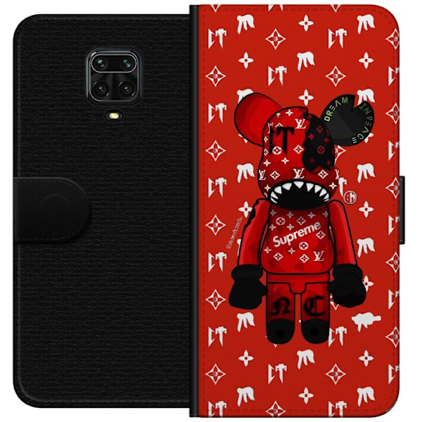 Xiaomi Redmi Note 9S Plånboksfodral KAWS LV Röd