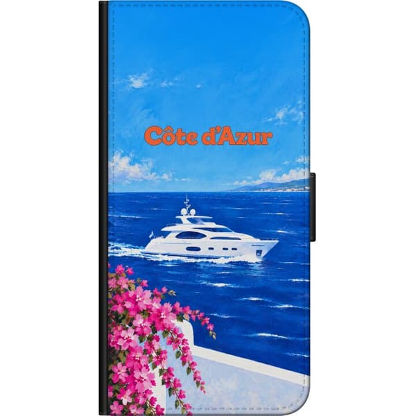 Kompatibel Tegnebogsetui til OnePlus 7 Pro Blå rivierayacht blå