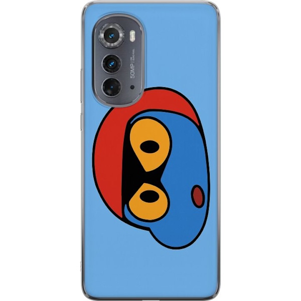 Motorola Edge (2022) Läpinäkyvä kuori Bold Bot Head