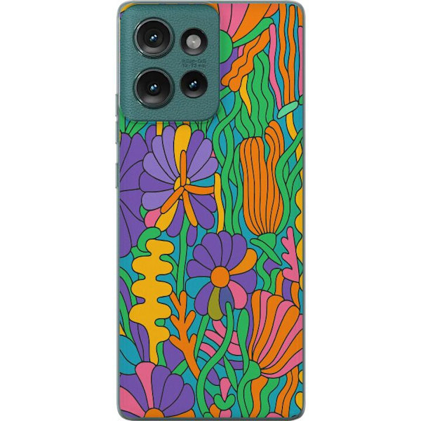 Motorola Edge 50 Gennemsigtig cover Farveeksplosion