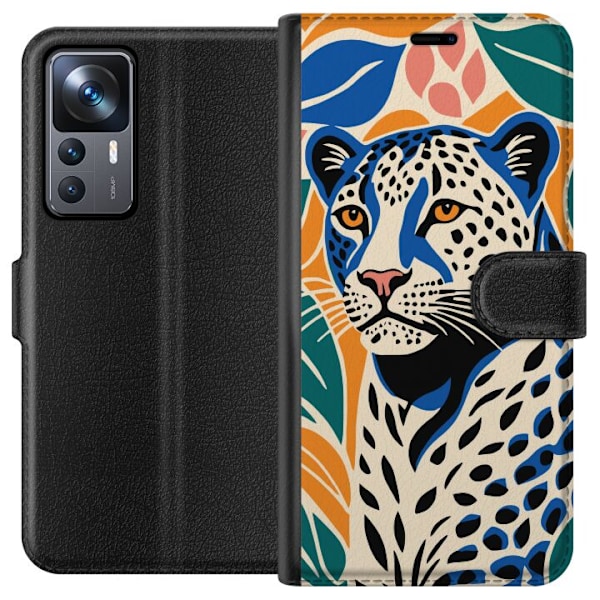 Xiaomi 12T Tegnebogsetui Majestætiske Leopard