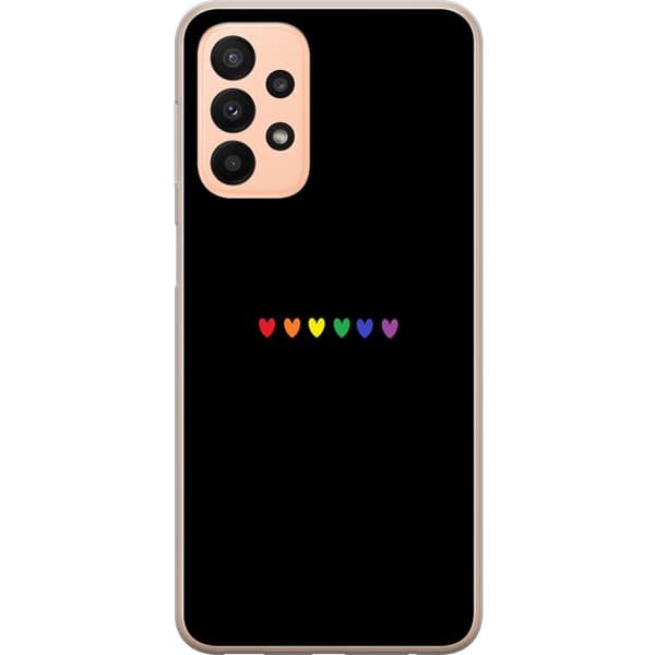 Kompatibelt Mobildeksel til Samsung Galaxy A23 Stolt Hjerter