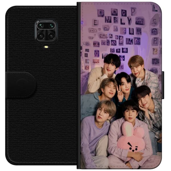 Kompatibel Tegnebogsetui til Xiaomi Redmi Note 9 Pro BTS lilla