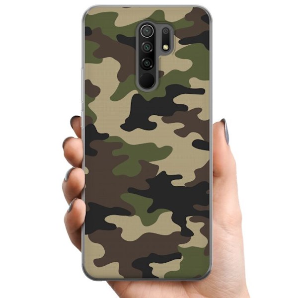 Xiaomi Redmi 9 TPU Mobildeksel Skog kamuflasje