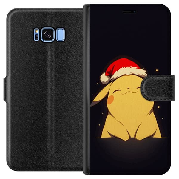 Kompatibelt Plånboksfodral till Samsung Galaxy S8 Pikachu